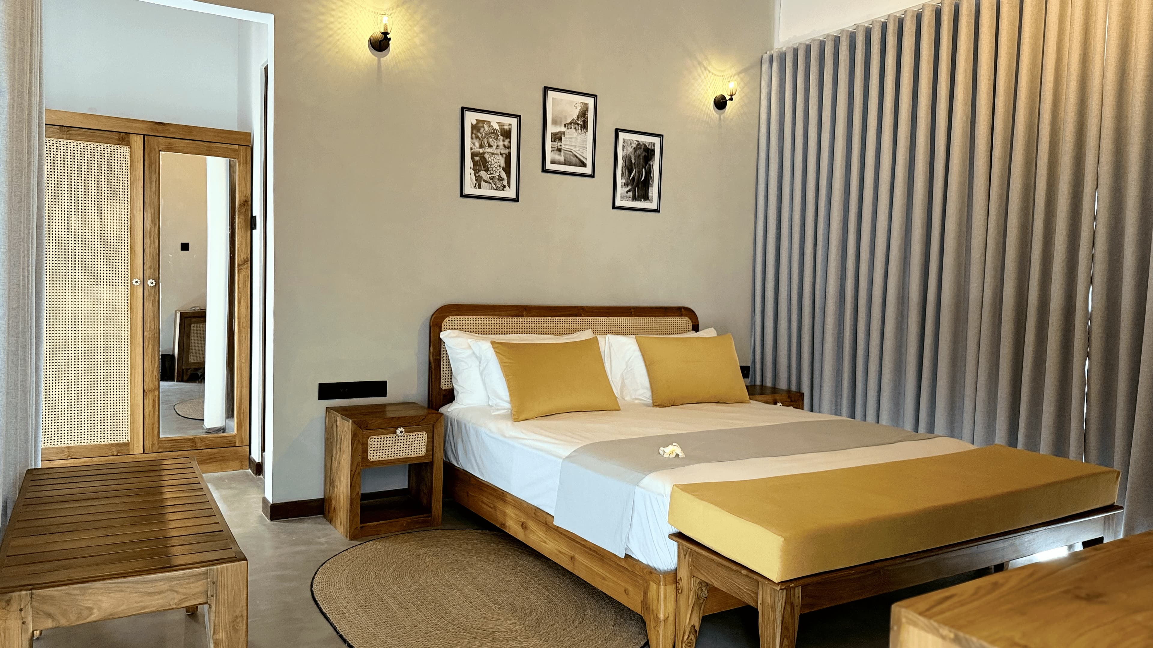 Master Bedroom, Room 03 at Ayu by TARA, king bed, private balcony